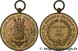 LES ASSURANCES Médaille, Société de secours mutuels, Union des ouvriers et employés de Fécamp