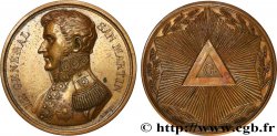 FRANC - MAÇONNERIE Médaille, José de San Martin