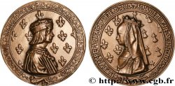 LOUIS XII  Médaille, Mariage de Louis XII et Anne de Bretagne, refrappe moderne