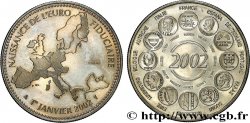 CINQUIÈME RÉPUBLIQUE Médaille, Essai, Naissance de l’Euro fiduciaire