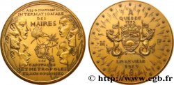 FUNFTE FRANZOSISCHE REPUBLIK Médaille, Association internationale des maires