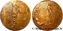 FUNFTE FRANZOSISCHE REPUBLIK Médaille calendrier, Eve et le péché originel