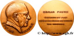 LITTÉRATURE : ÉCRIVAINS/ÉCRIVAINES - POÈTES Médaille, Edgar Faure