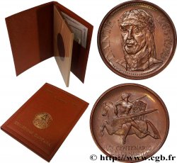 LITTÉRATURE : ÉCRIVAINS/ÉCRIVAINES - POÈTES Médaille, Dante Alighieri, 7e centenaire de sa naissance
