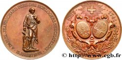 SUIZA - CANTÓN DE NEUCHATEL Médaille, Inauguration du monument de Daniel Jeanrichard