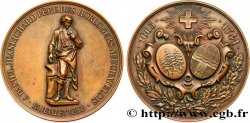 SUISSE - CANTON DE NEUCHATEL Médaille, Inauguration du monument de Daniel Jeanrichard