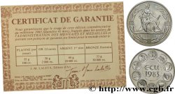 CINQUIÈME RÉPUBLIQUE ECU Europa