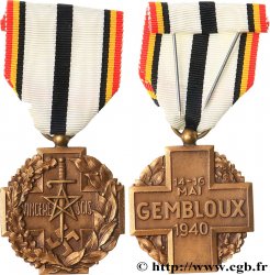 TERCERA REPUBLICA FRANCESA Médaille commémorative, France, Bataille de Gembloux