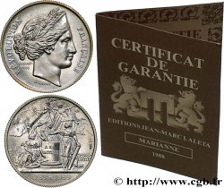 CINQUIÈME RÉPUBLIQUE Médaille, Marianne et Confédération des français