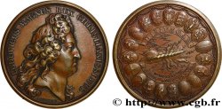 LOUIS XIV  THE SUN KING  Médaille, Ligue d Augsbourg