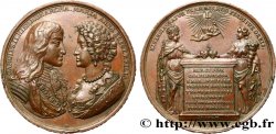 SPAIN - CHARLES II Médaille, Mariage de la Comtesse Palatine Maria Anna de Neubourg et Charles II d’Espagne
