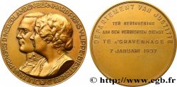 PAESI BASSI - REGNO D OLANDA Médaille, Mariage de son Altesse Royale la Princesse Juliana des Pays-Bas avec le Prince Bernhard de Lippe Biesterfeld