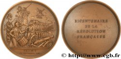 QUINTA REPUBLICA FRANCESA Médaille, Bicentenaire de la Révolution, Bataille de Valmy