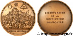 QUINTA REPUBBLICA FRANCESE Médaille, Bicentenaire de la Révolution, L’être suprême