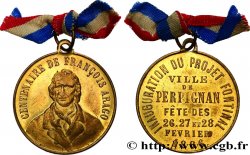 TERCERA REPUBLICA FRANCESA Médaille, Centenaire François Arago, Inauguration du projet fontinal
