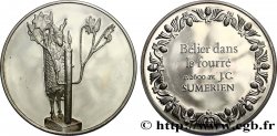 LES 100 PLUS GRANDS CHEFS-D OEUVRE Médaille, Bélier dans le fourré