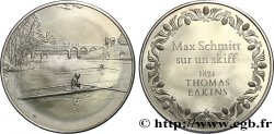 THE 100 GREATEST MASTERPIECES Médaille, Max Schmitt sur un skiff de Eakins EBC