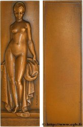 TROISIÈME RÉPUBLIQUE Plaquette, La baigneuse par Pierre Turin TTB+