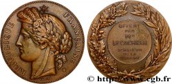 TERZA REPUBBLICA FRANCESE Médaille, offerte par le sénateur de la Manche