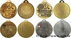 SHOOTING AND ARQUEBUSE Médaille, Fédération française de tir, Lot de 4 exemplaires