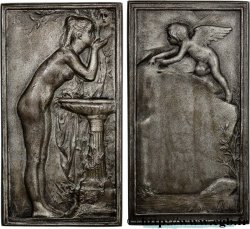 TERZA REPUBBLICA FRANCESE Plaquette, La Source ou Chloé à la vasque q.SPL