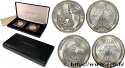 VATICAN ET ÉTATS PONTIFICAUX Coffret de deux médailles, Jean-Paul II et Mère Teresa
