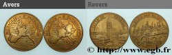 BUILDINGS AND HISTORY Médaille touristique, Médailles et patrimoine, lot de 2 ex.
