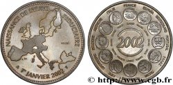 QUINTA REPUBLICA FRANCESA Médaille, Essai, Naissance de l’Euro fiduciaire