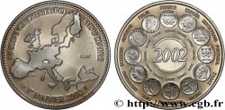 CINQUIÈME RÉPUBLIQUE Médaille, Essai, Naissance de l’Euro fiduciaire
