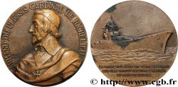 QUINTA REPUBLICA FRANCESA Médaille, Le cuirassé Richelieu, refrappe