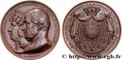 KARL X Médaille, le roi et la reine de Sicile visitent la Monnaie de Paris