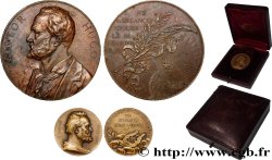 LITERATURE : WRITERS - POETS Médaille, Souvenir du centenaire de Victor Hugo, Lot de 2 médailles XF