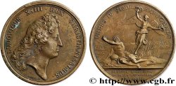 LOUIS XIV LE GRAND OU LE ROI SOLEIL Médaille, Prise d’Orsoy, de Rheinberg, Büderich et Wesel, refrappe