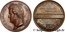 LOUIS-PHILIPPE Ier Médaille, Construction du Pont de Nemours, refrappe