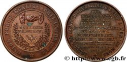 FRANC-MAÇONNERIE - PARIS Médaille, Souvenir fraternel, Inauguration du Temple de la Parfaite Union, Ordre de Mons