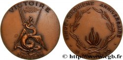 CINQUIÈME RÉPUBLIQUE Médaille, Victoire 1945, 25e anniversaire