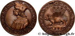 LOUIS XII  Médaille, Porc-épic, refrappe
