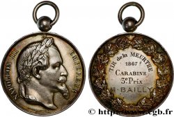 SECOND EMPIRE Médaille, Tir de la Meurthe, 3e prix, Carabine