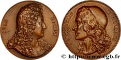 ARTISTES : GRAVEURS, PEINTRES, SCULPTEURS Médaille, Jean Racine et Jean-Baptiste Poquelin, refrappe