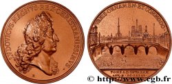 LOUIS XIV LE GRAND OU LE ROI SOLEIL Médaille, Le Pont Royal à Paris, refrappe