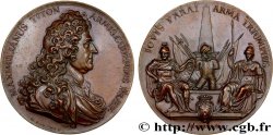 LOUIS XIV LE GRAND OU LE ROI SOLEIL Médaille, Maximilien Titon (1632-1711), frappe moderne
