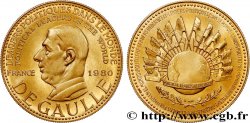 V REPUBLIC Médaille, Charles De Gaulle MS
