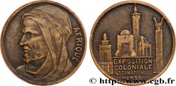TERCERA REPUBLICA FRANCESA Médaille, Exposition Coloniale Internationale - Afrique