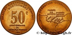QUINTA REPUBLICA FRANCESA Médaille, 50e anniversaire du débarquement