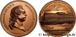 LOUIS XV THE BELOVED Médaille, Construction de l’Hôtel des monnaies, refrappe
