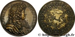 LOUIS XIV  THE SUN KING  Médaille, Louis XIV et les forts, refrappe