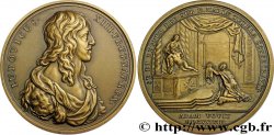 LOUIS XIII  Médaille, Royaume sous la protection de la Vierge, refrappe moderne