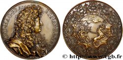 LOUIS XIV LE GRAND OU LE ROI SOLEIL Médaille, Louis XIV et les forts, refrappe