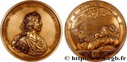 LOUIS XIV LE GRAND OU LE ROI SOLEIL Médaille, Présence assidue du roi aux conseils, refrappe