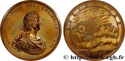 LOUIS XIV LE GRAND OU LE ROI SOLEIL Médaille, Présence assidue du roi aux conseils, refrappe